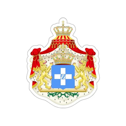 Coat of arms of Greece (Wittelsbach) STICKER Vinyl Die-Cut Decal 2 Inch - The Sticker Space