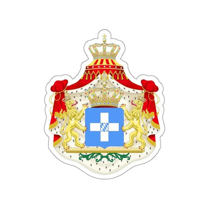 Coat of arms of Greece (Wittelsbach) STICKER Vinyl Die-Cut Decal - The Sticker Space