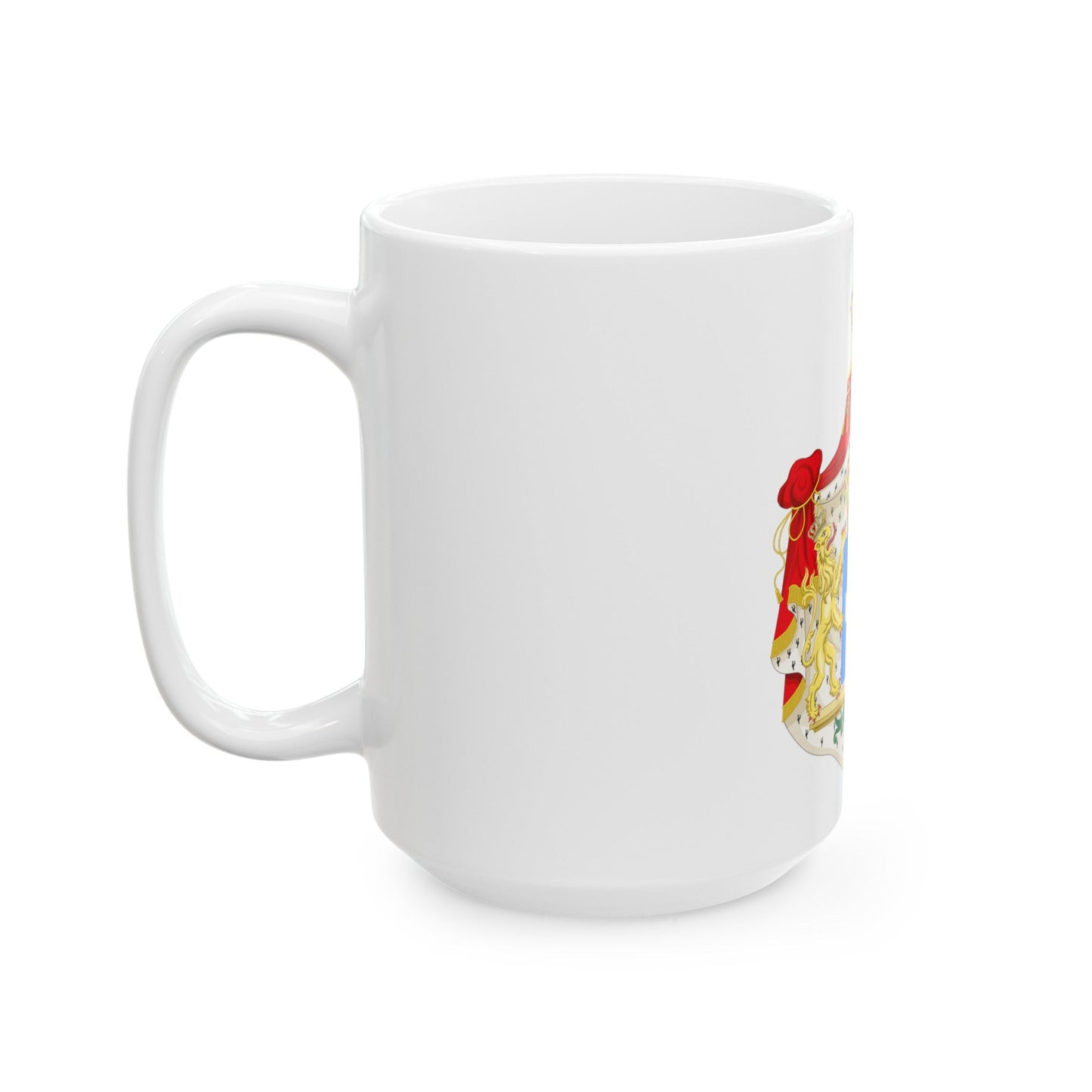 Coat of arms of Greece (Wittelsbach) - White Coffee Mug-The Sticker Space