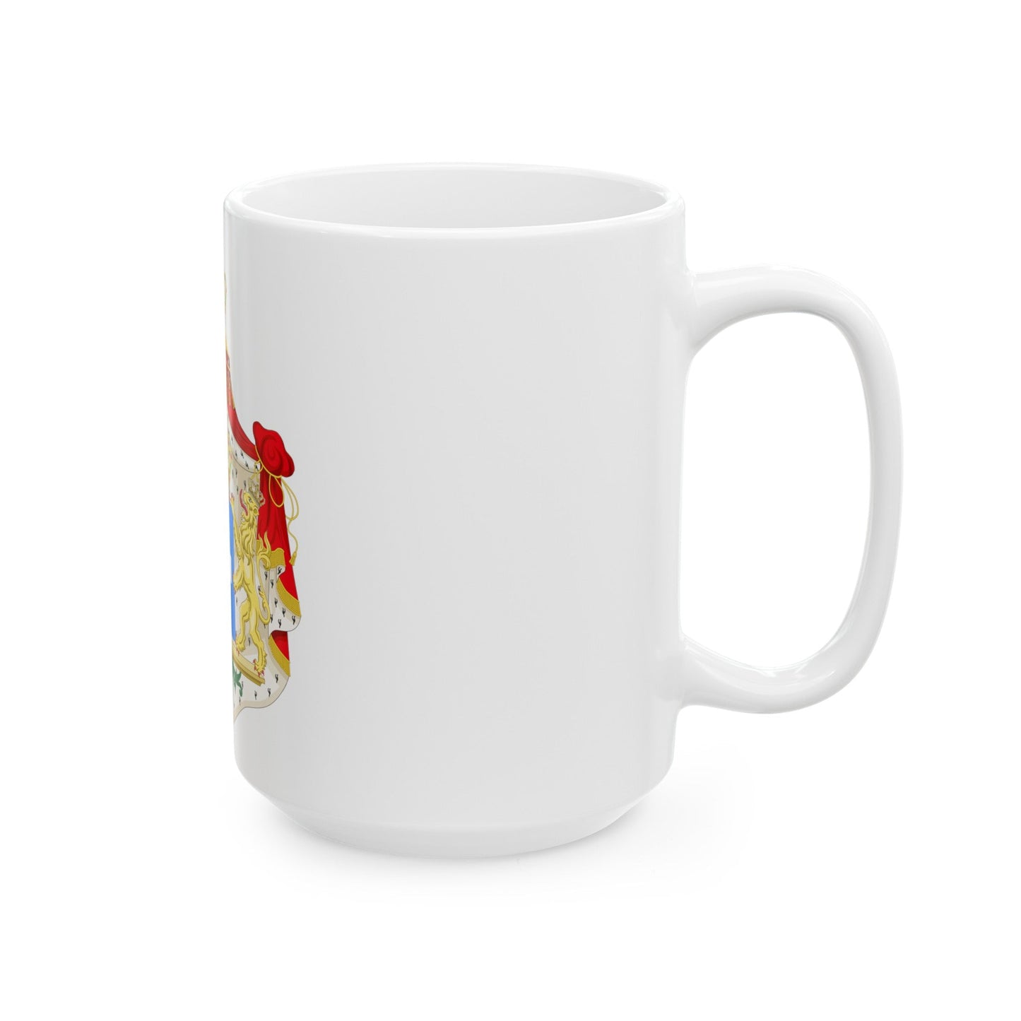 Coat of arms of Greece (Wittelsbach) - White Coffee Mug-The Sticker Space