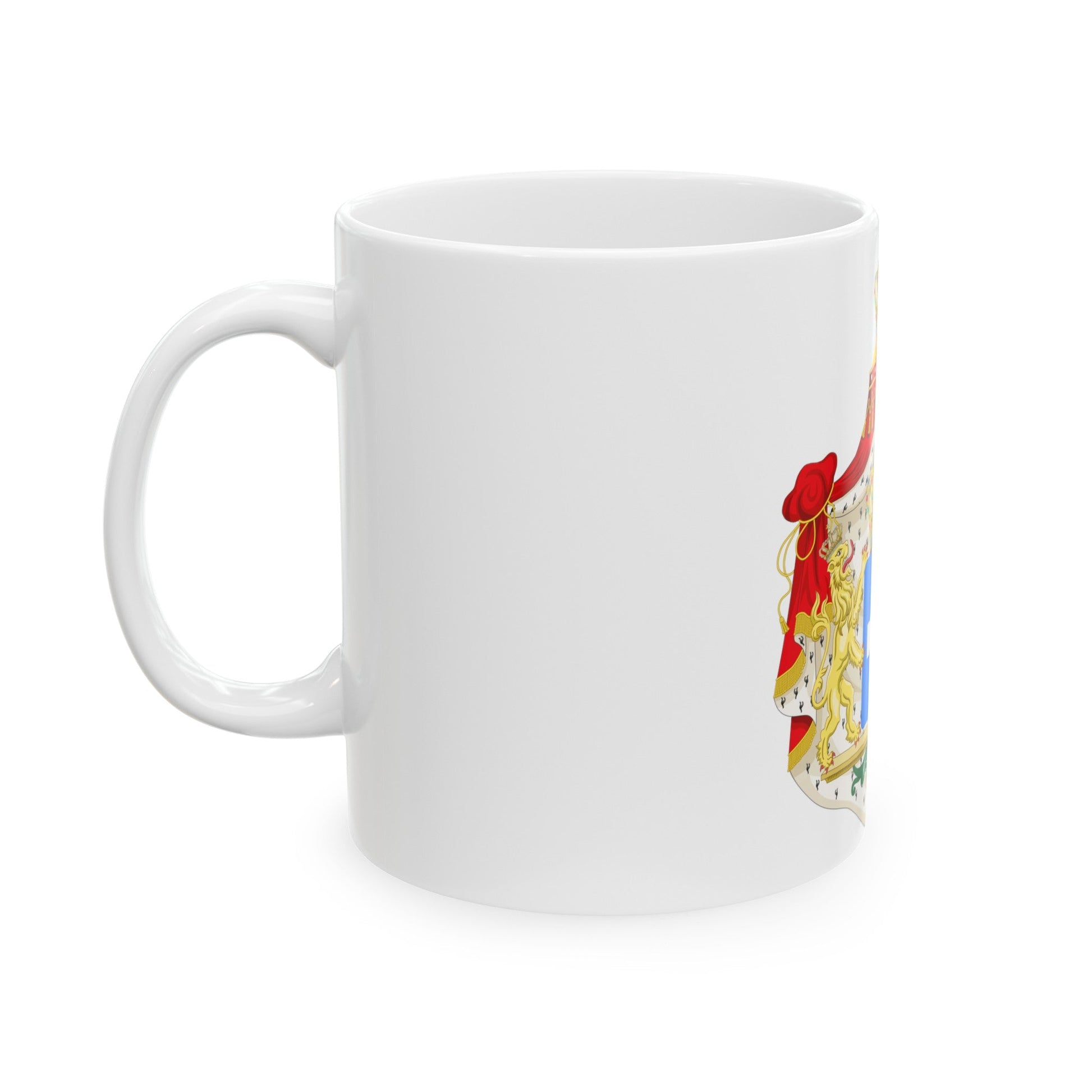 Coat of arms of Greece (Wittelsbach) - White Coffee Mug-The Sticker Space