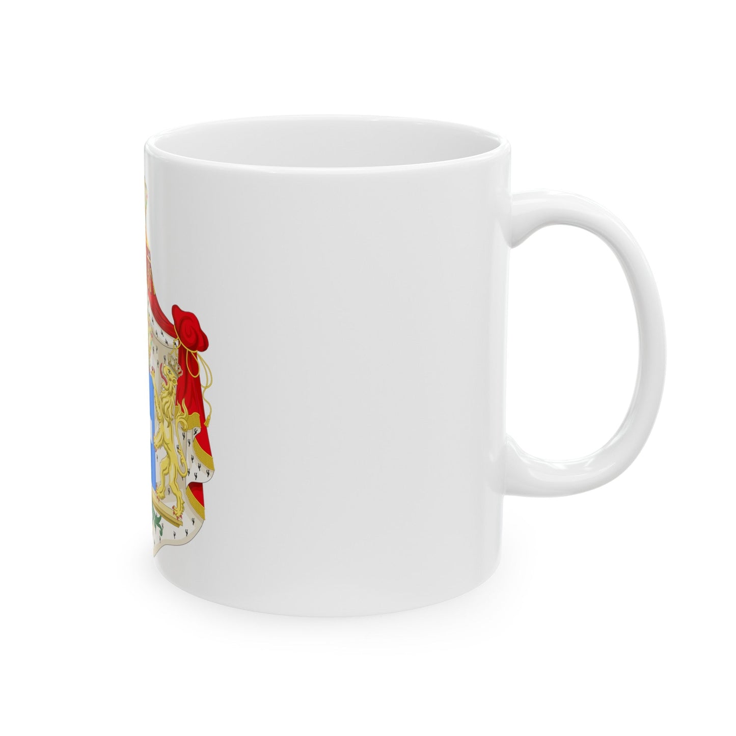 Coat of arms of Greece (Wittelsbach) - White Coffee Mug-The Sticker Space