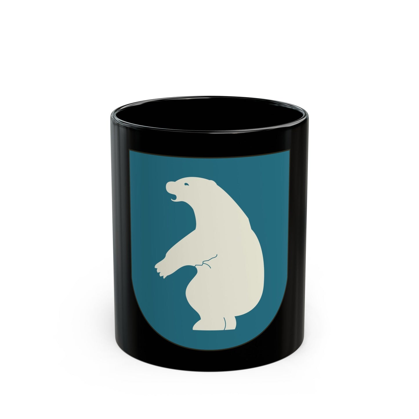 Coat of arms of Greenland 2 - Black Coffee Mug-11oz-The Sticker Space