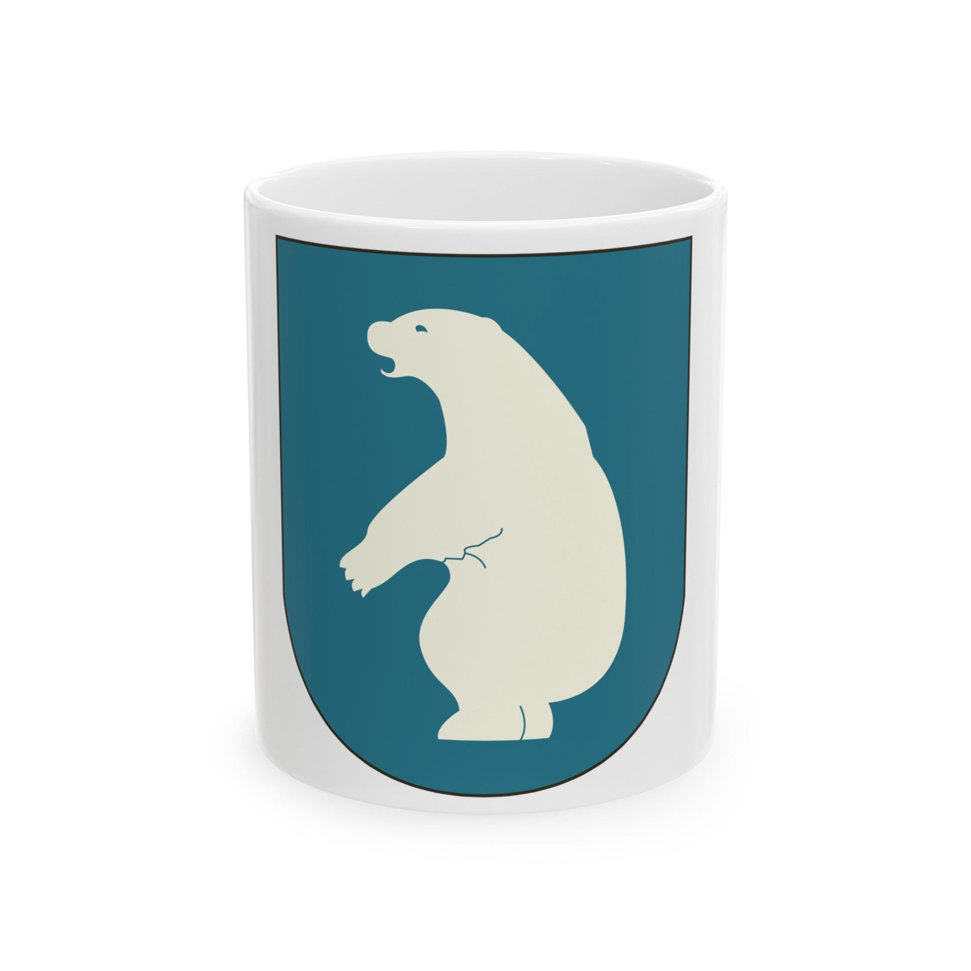 Coat of arms of Greenland 2 - White Coffee Mug-11oz-The Sticker Space