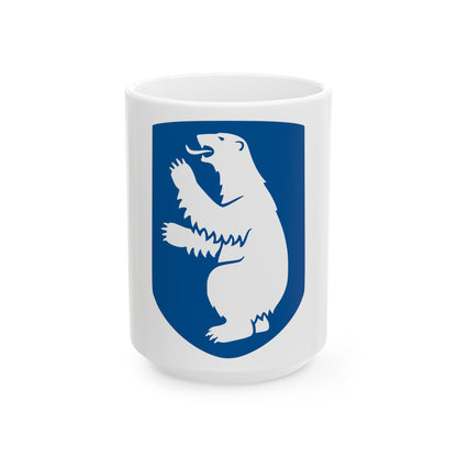 Coat of arms of Greenland - White Coffee Mug-15oz-The Sticker Space