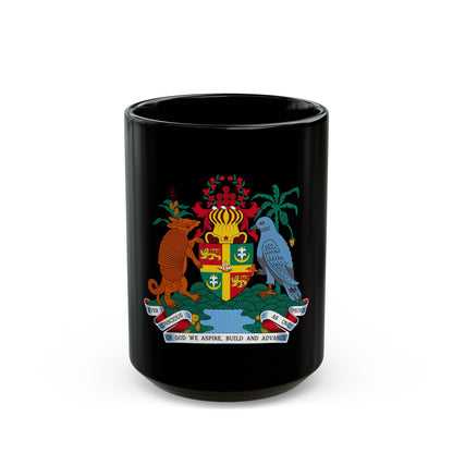 Coat of arms of Grenada - Black Coffee Mug-15oz-The Sticker Space