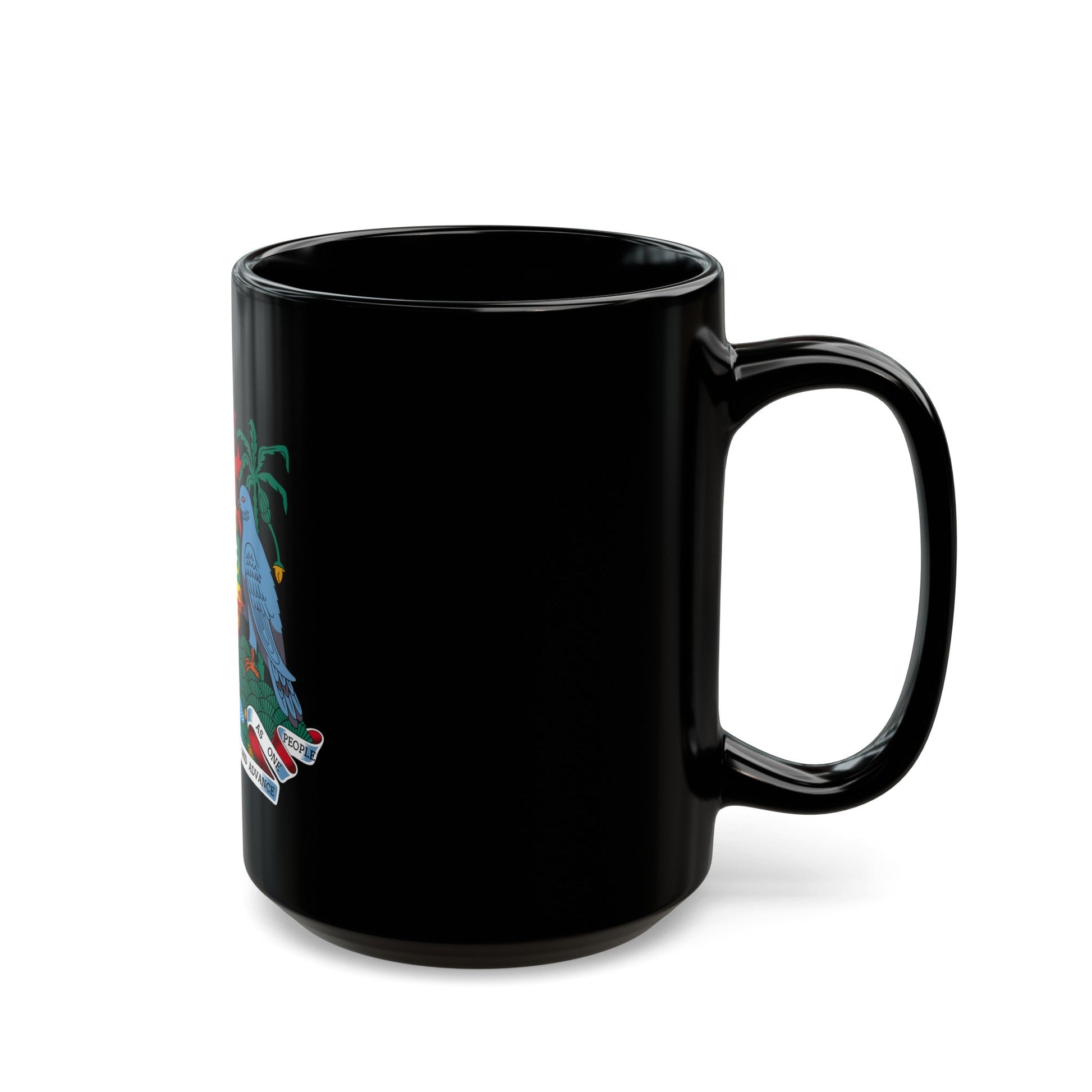 Coat of arms of Grenada - Black Coffee Mug-The Sticker Space