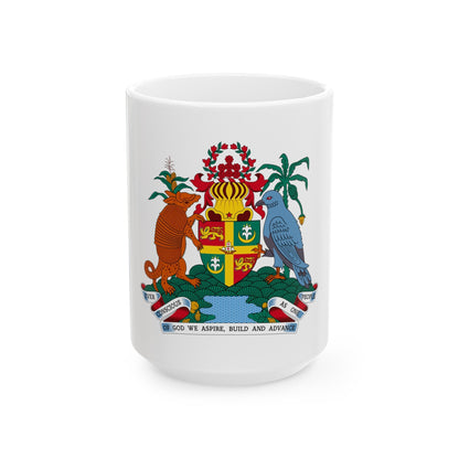 Coat of arms of Grenada - White Coffee Mug-15oz-The Sticker Space