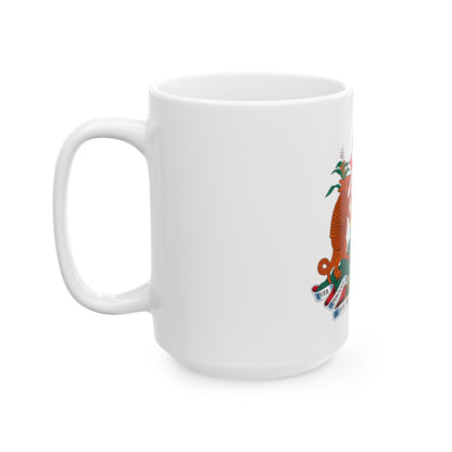 Coat of arms of Grenada - White Coffee Mug-The Sticker Space