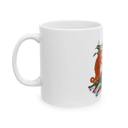 Coat of arms of Grenada - White Coffee Mug-The Sticker Space