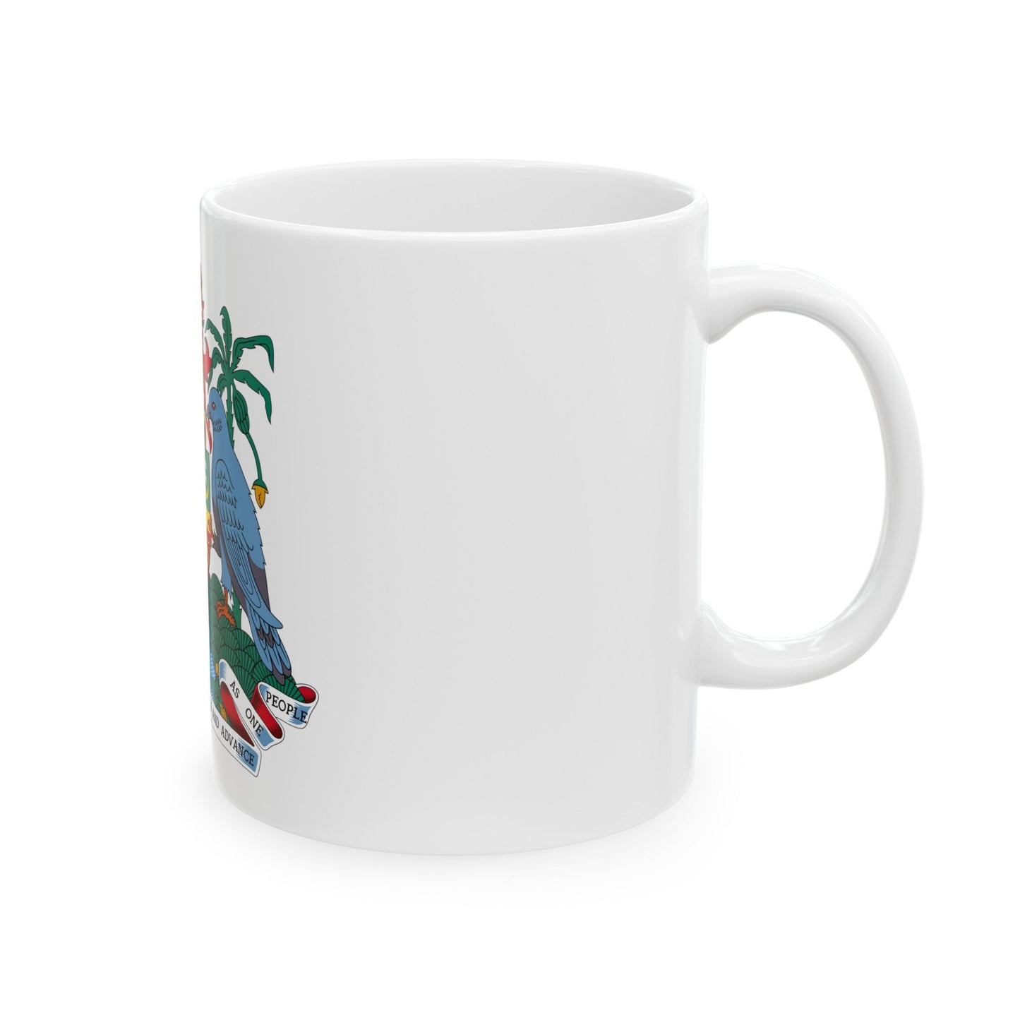 Coat of arms of Grenada - White Coffee Mug-The Sticker Space