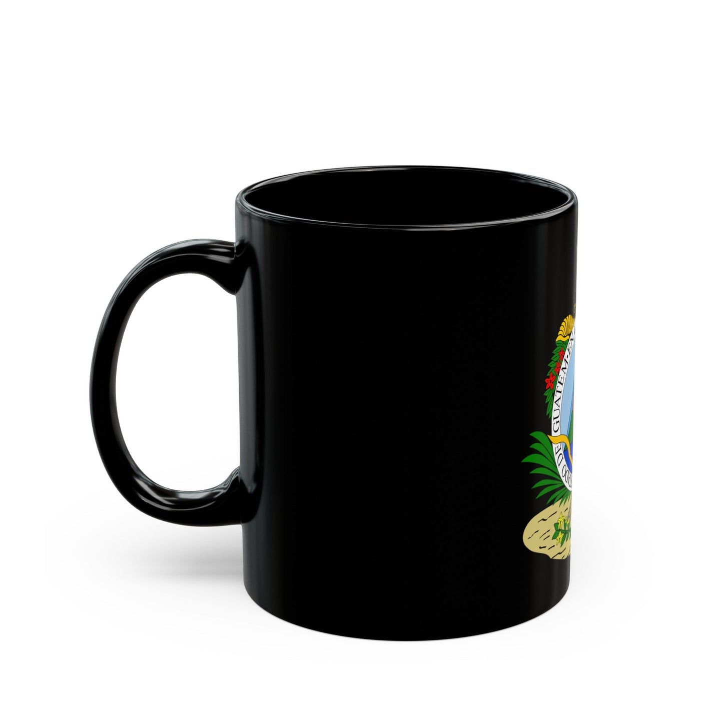 Coat of arms of Guatemala (1825-1843) - Black Coffee Mug-The Sticker Space