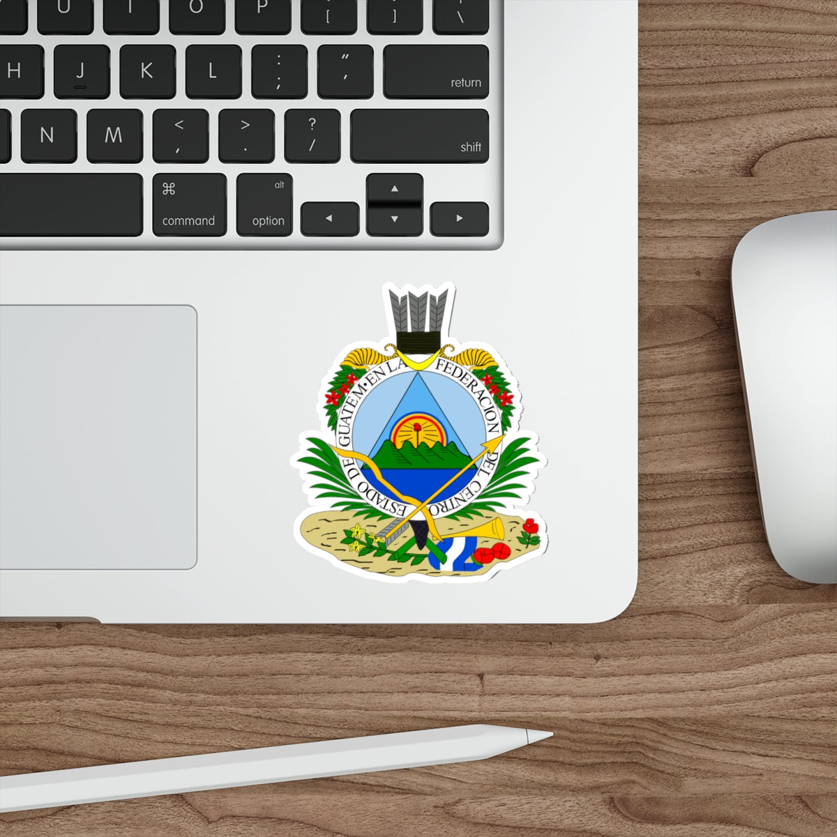 Coat of arms of Guatemala (1825-1843) STICKER Vinyl Die-Cut Decal-The Sticker Space