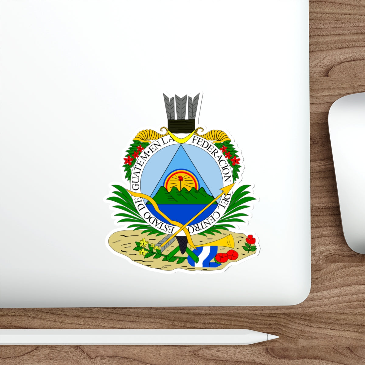 Coat of arms of Guatemala (1825-1843) STICKER Vinyl Die-Cut Decal-The Sticker Space