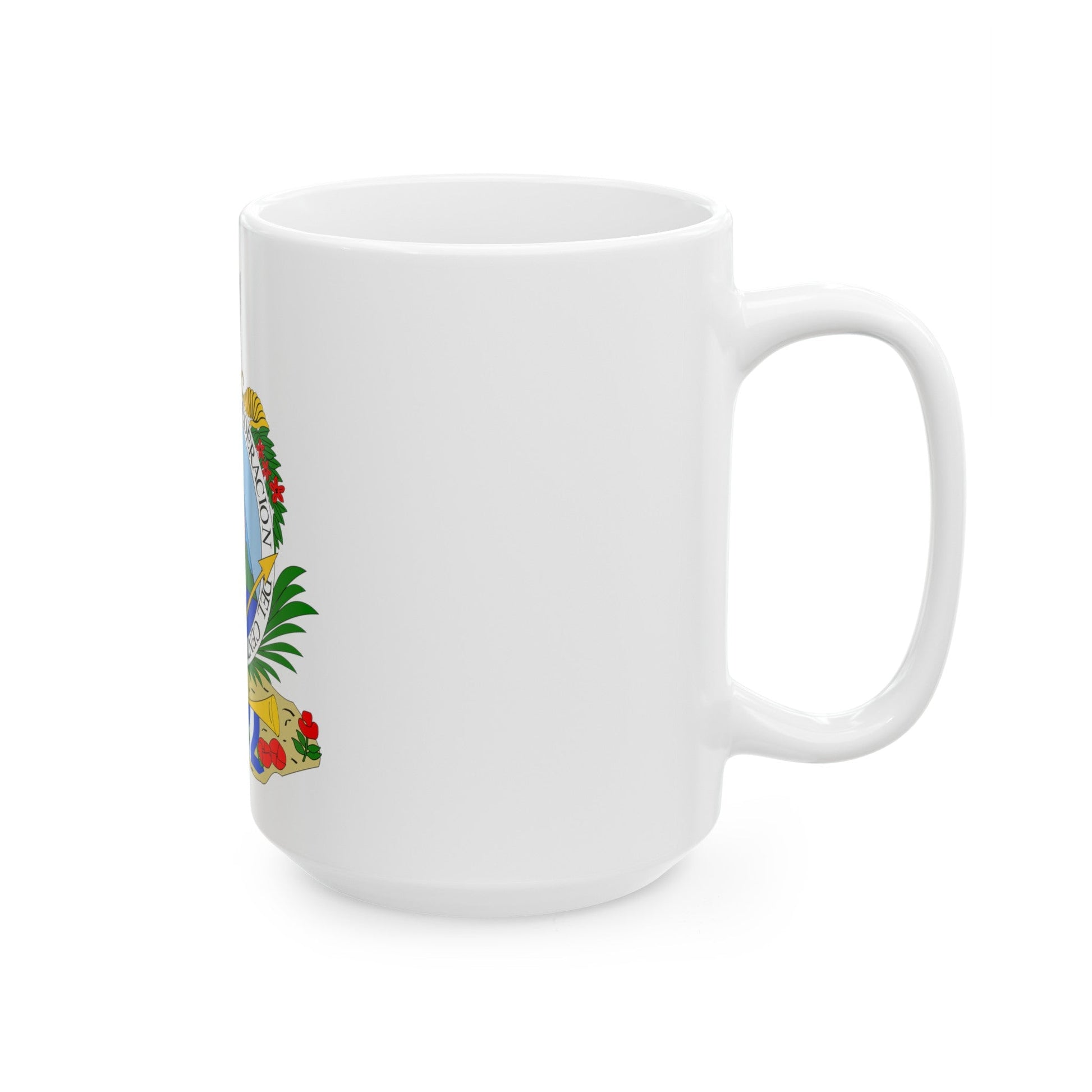 Coat of arms of Guatemala (1825-1843) - White Coffee Mug-The Sticker Space