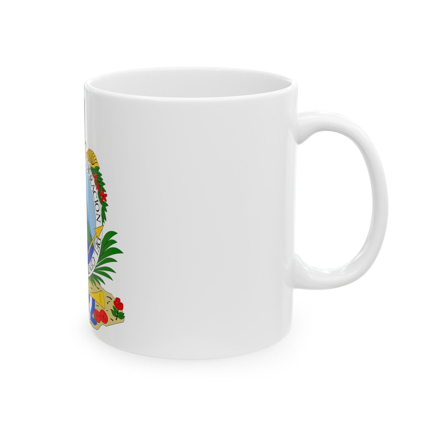 Coat of arms of Guatemala (1825-1843) - White Coffee Mug-The Sticker Space