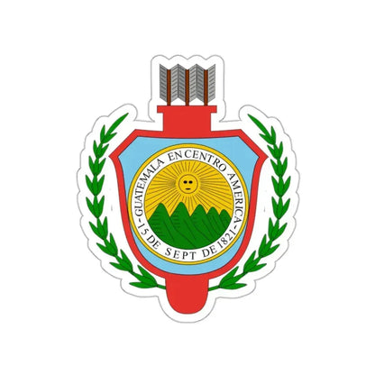 Coat of arms of Guatemala (1843-1851) STICKER Vinyl Die-Cut Decal 2 Inch - The Sticker Space