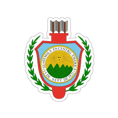 Coat of arms of Guatemala (1843-1851) STICKER Vinyl Die-Cut Decal - The Sticker Space