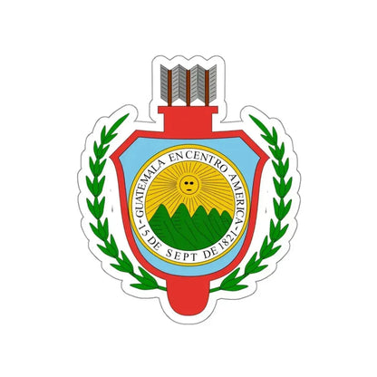 Coat of arms of Guatemala (1843-1851) STICKER Vinyl Die-Cut Decal - The Sticker Space