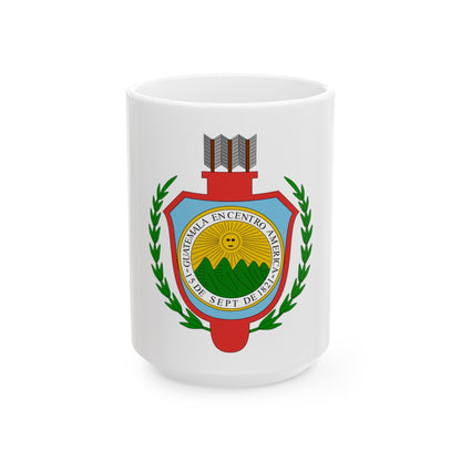 Coat of arms of Guatemala (1843-1851) - White Coffee Mug-15oz-The Sticker Space