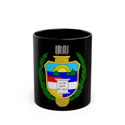 Coat of arms of guatemala (1851-1858) - Black Coffee Mug-11oz-The Sticker Space