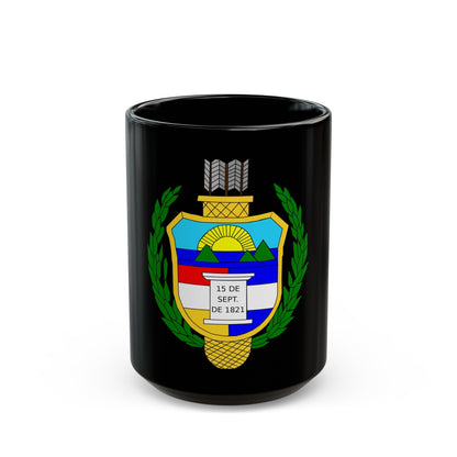 Coat of arms of guatemala (1851-1858) - Black Coffee Mug-15oz-The Sticker Space