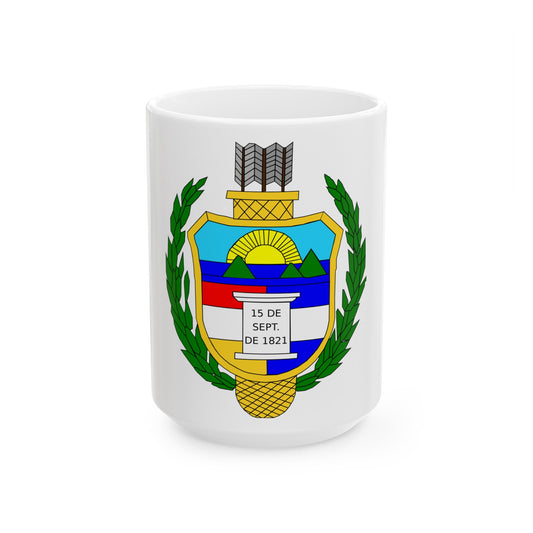 Coat of arms of guatemala (1851-1858) - White Coffee Mug-15oz-The Sticker Space