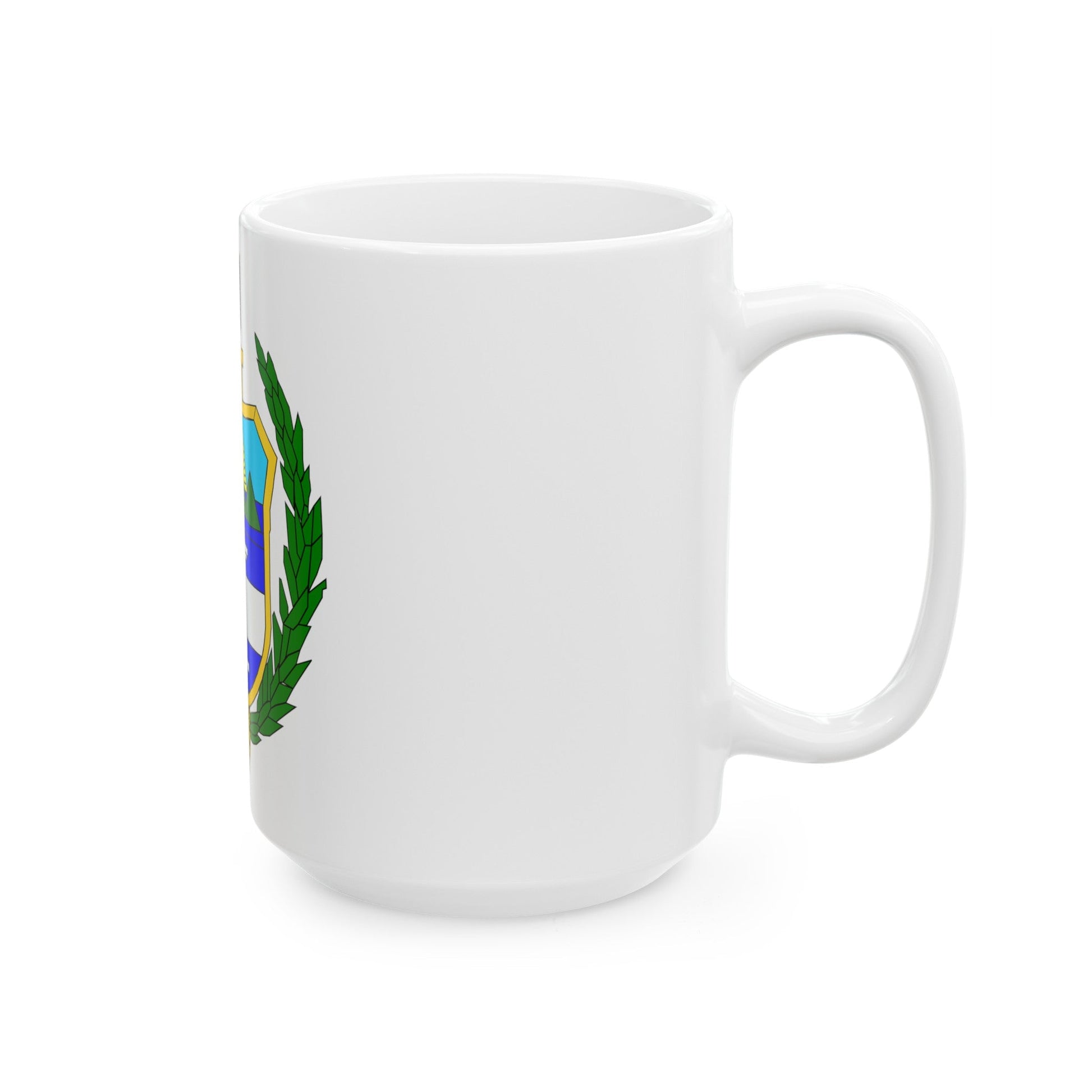 Coat of arms of guatemala (1851-1858) - White Coffee Mug-The Sticker Space