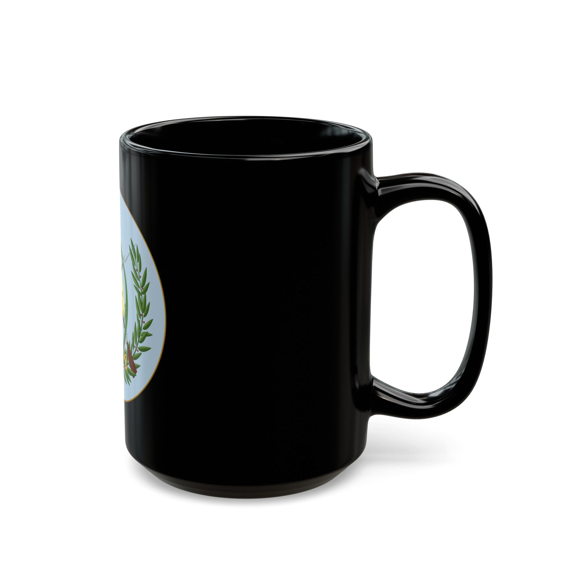 Coat of arms of Guatemala 2 - Black Coffee Mug-The Sticker Space