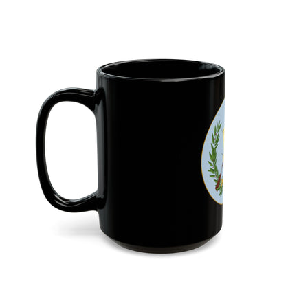 Coat of arms of Guatemala 2 - Black Coffee Mug-The Sticker Space