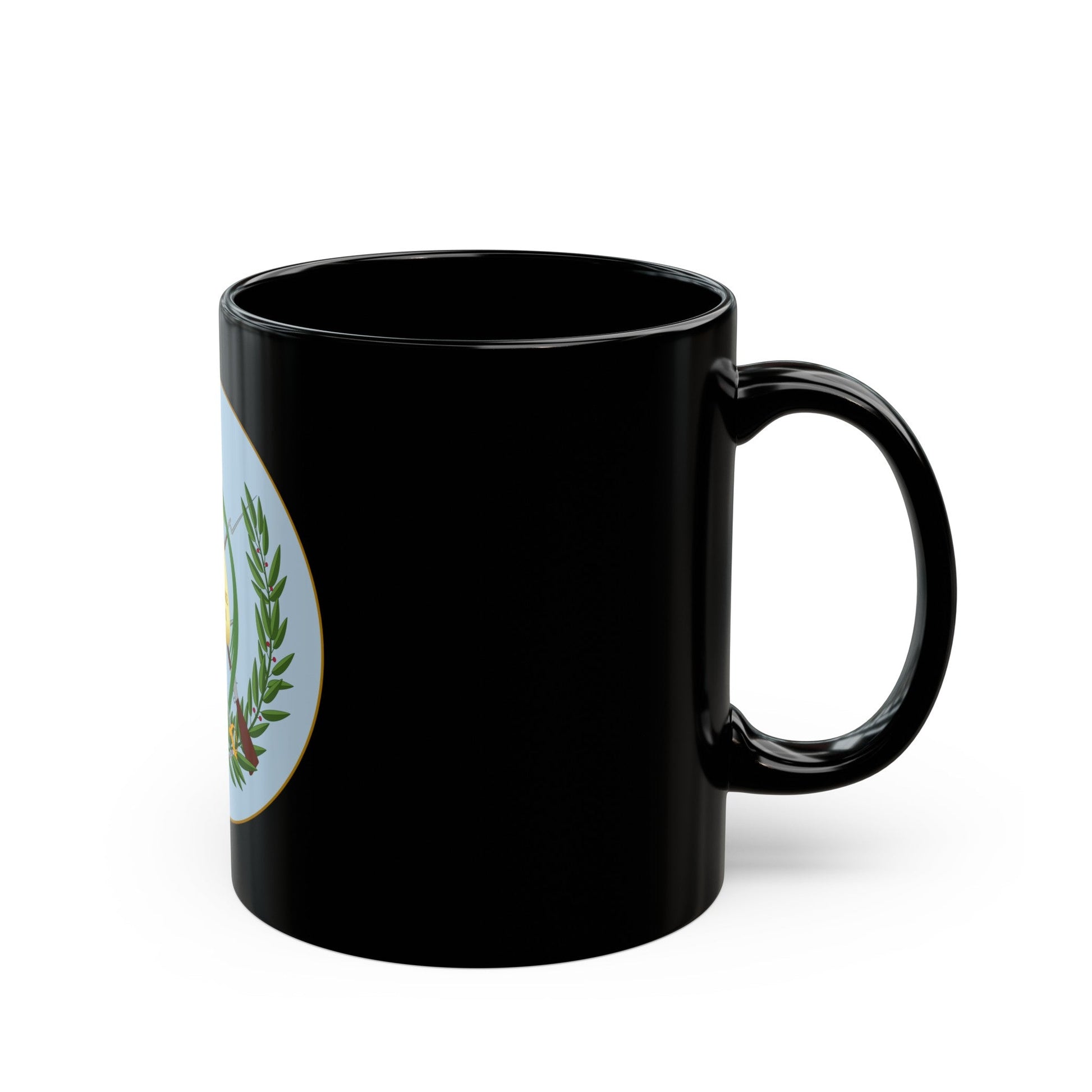 Coat of arms of Guatemala 2 - Black Coffee Mug-The Sticker Space