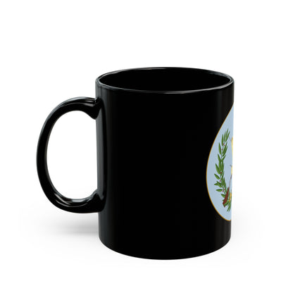 Coat of arms of Guatemala 2 - Black Coffee Mug-The Sticker Space