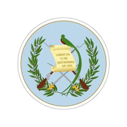 Coat of arms of Guatemala 2 STICKER Vinyl Die-Cut Decal 3 Inch - The Sticker Space