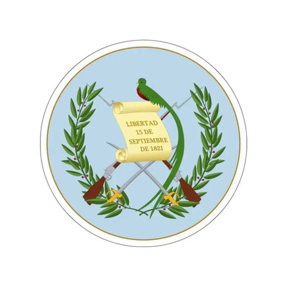Coat of arms of Guatemala 2 STICKER Vinyl Die-Cut Decal 4 Inch - The Sticker Space