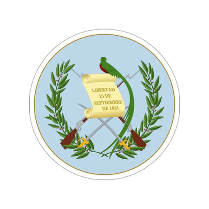 Coat of arms of Guatemala 2 STICKER Vinyl Die-Cut Decal - The Sticker Space
