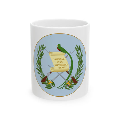 Coat of arms of Guatemala 2 - White Coffee Mug-11oz-The Sticker Space