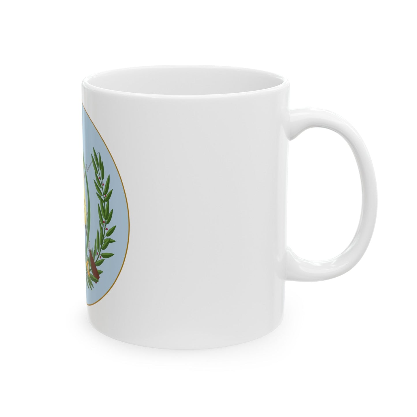 Coat of arms of Guatemala 2 - White Coffee Mug-The Sticker Space