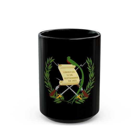 Coat of arms of Guatemala - Black Coffee Mug-15oz-The Sticker Space