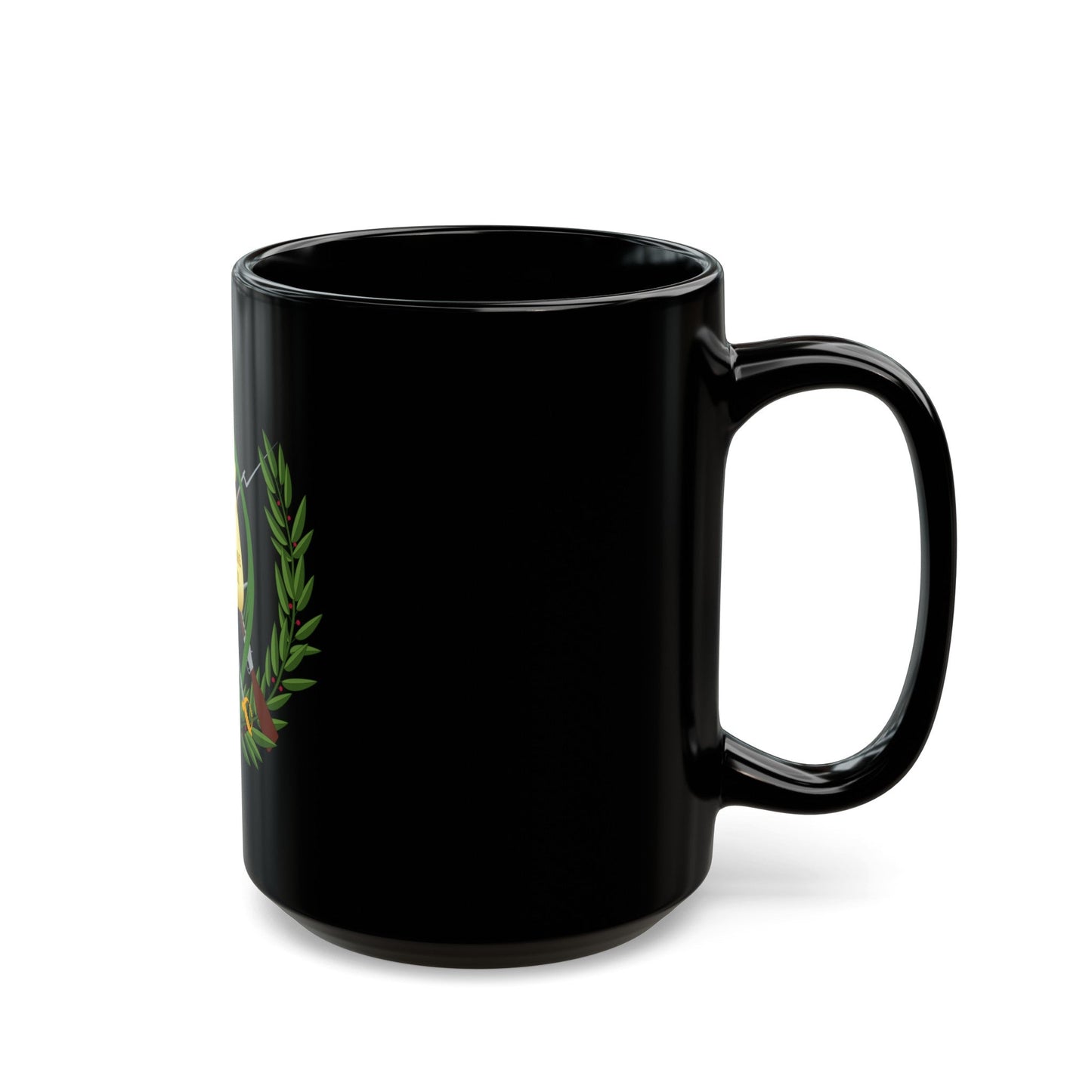 Coat of arms of Guatemala - Black Coffee Mug-The Sticker Space