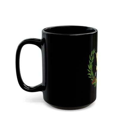 Coat of arms of Guatemala - Black Coffee Mug-The Sticker Space