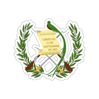 Coat of arms of Guatemala STICKER Vinyl Die-Cut Decal-White-The Sticker Space