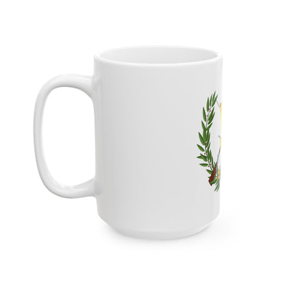 Coat of arms of Guatemala - White Coffee Mug-The Sticker Space