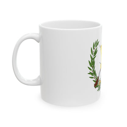 Coat of arms of Guatemala - White Coffee Mug-The Sticker Space