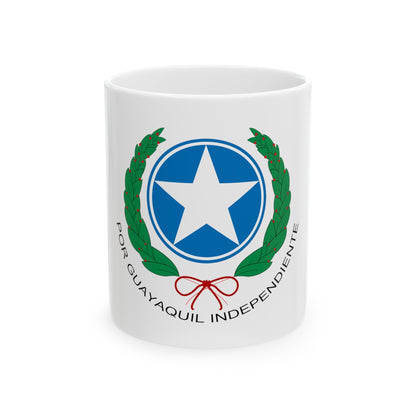 Coat of Arms of Guayaquil - White Coffee Mug-11oz-The Sticker Space