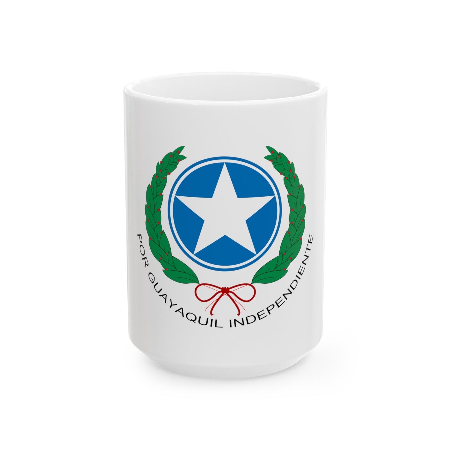 Coat of Arms of Guayaquil - White Coffee Mug-15oz-The Sticker Space