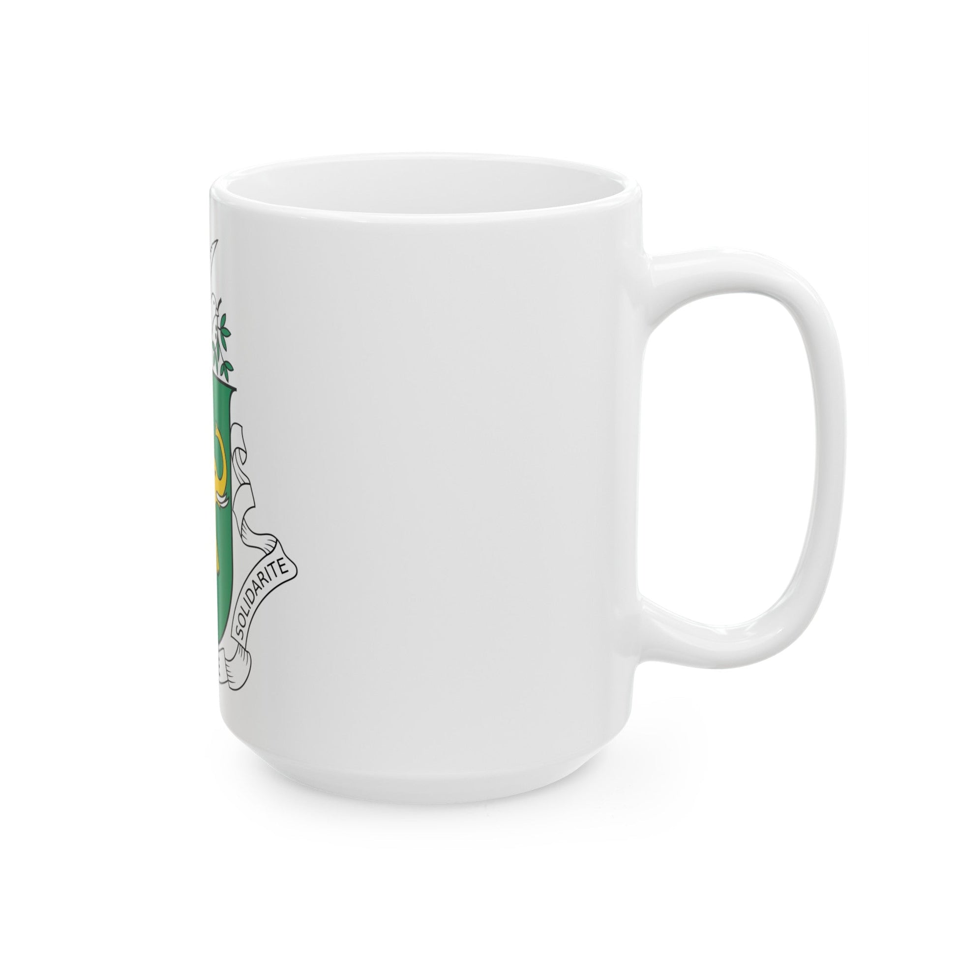 Coat of arms of Guinea 1958-1984 - White Coffee Mug-The Sticker Space