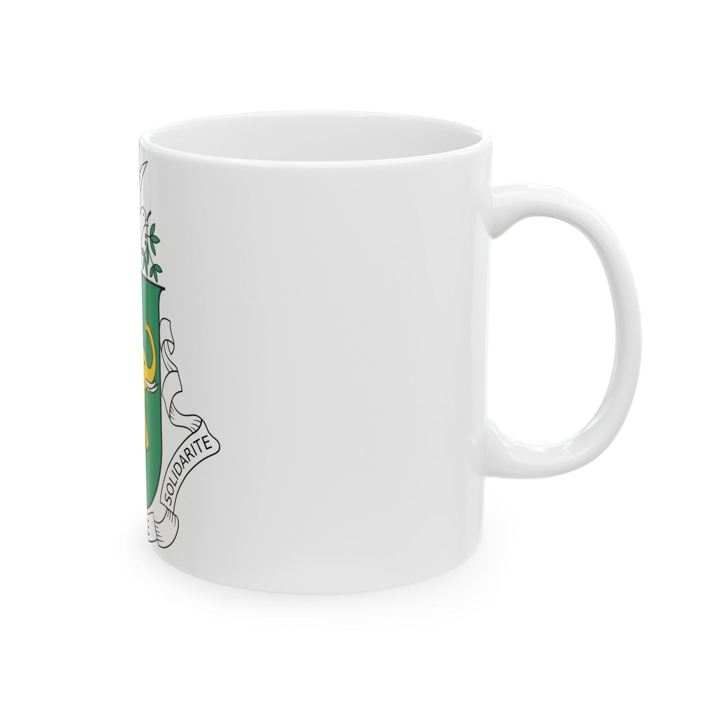 Coat of arms of Guinea 1958-1984 - White Coffee Mug-The Sticker Space