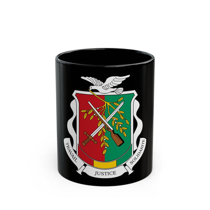 Coat of arms of Guinea 1984-1992 - Black Coffee Mug-11oz-The Sticker Space