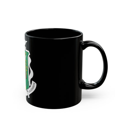 Coat of arms of Guinea 1984-1992 - Black Coffee Mug-The Sticker Space