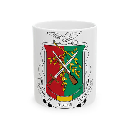 Coat of arms of Guinea 1984-1992 - White Coffee Mug-11oz-The Sticker Space